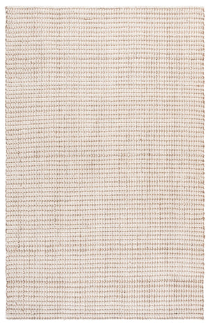 Safavieh Palm Beach-Inspired Ivory Natural Wool Jute Rug — Low-Profile Double-Weave For Durable Comfort 6'-0" x 9'-0" PAB631A-6