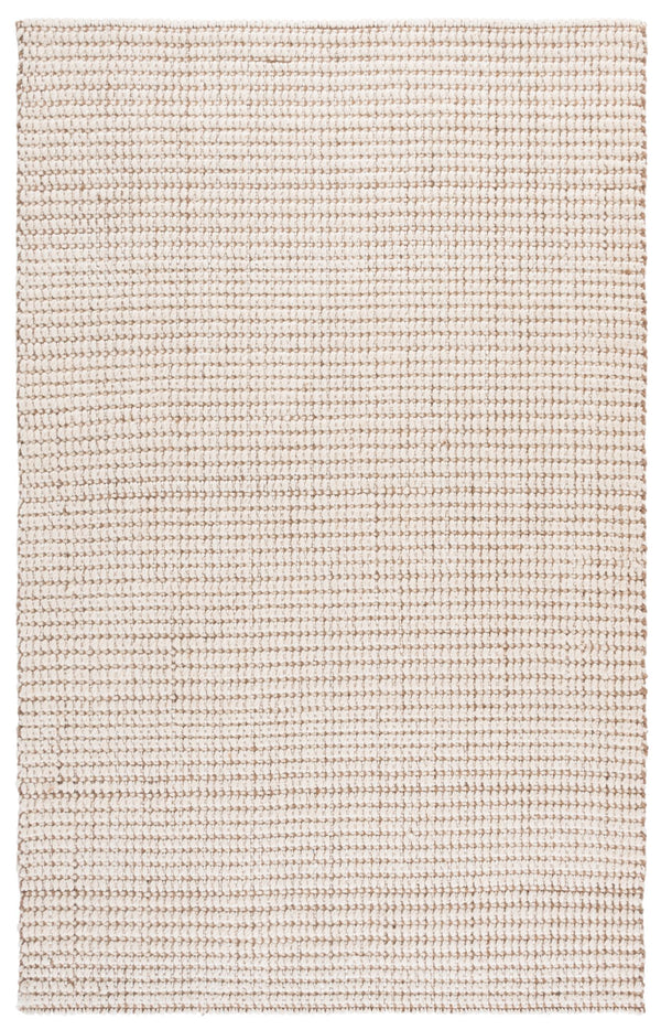 Safavieh Palm Beach-Inspired Ivory Natural Wool Jute Rug — Low-Profile Double-Weave For Durable Comfort 6'-0" x 9'-0" PAB631A-6