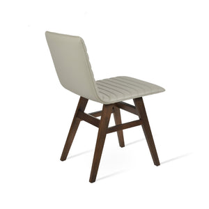 Soho Concept Corona Wood Dining Chair - Stylish Full Upholstery With 2-year Guarantee In Soft Black, Walnut & Gold Walnut,Light Grey  Soho-concept-dining-chair-04672
