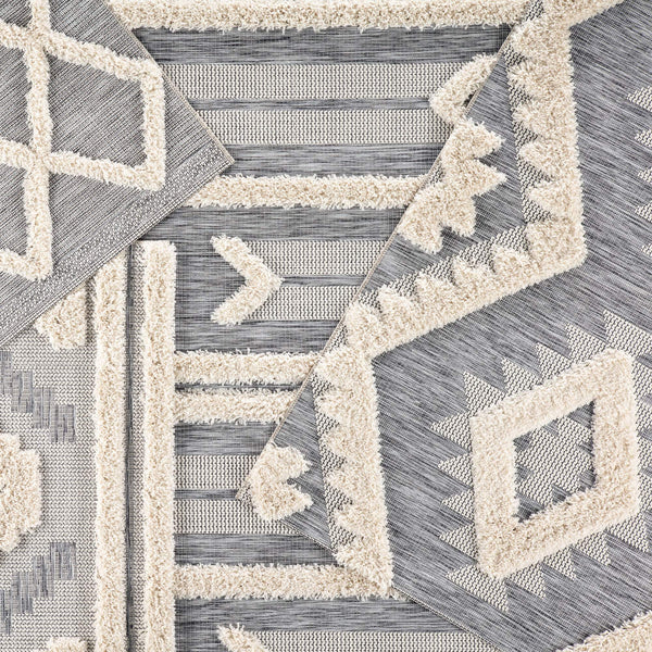 Jaipur Living Jaipur Living Hanai Kilim Flatweave Rug Tribal Geometric Bohemian Indoor Outdoor 8'9"X12'5" RUG142908