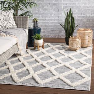 Jaipur Living Jaipur Living Bandalier Trellis Polypropylene Rug for Patio Foyer or Bohemian Room 4' x 5'7" RUG142911