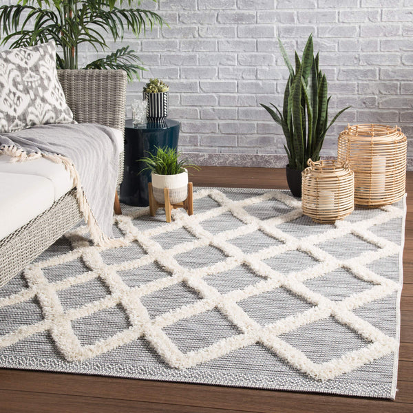 Jaipur Living Jaipur Living Bandalier Trellis Polypropylene Rug for Patio Foyer or Bohemian Room 4' x 5'7" RUG142911