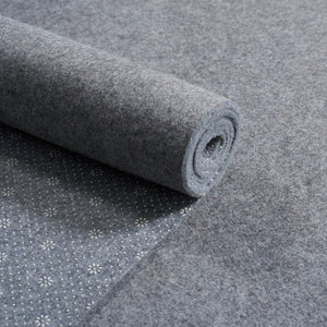 Safavieh Premium Solid Grey Power Loomed Polyester Area Rug Low Pile for Large Living Spaces 6' x 9' PAD230-6