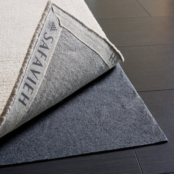 Safavieh Premium Solid Grey Power Loomed Polyester Area Rug Low Pile for Large Living Spaces 6' x 9' PAD230-6