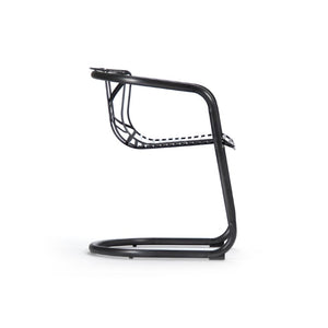 Zentique Finn Dining Chair – Sleek Minimalist Iron Frame, Ergonomic Comfort, Durable Powder-Coated Finish for Modern Homes PF7133