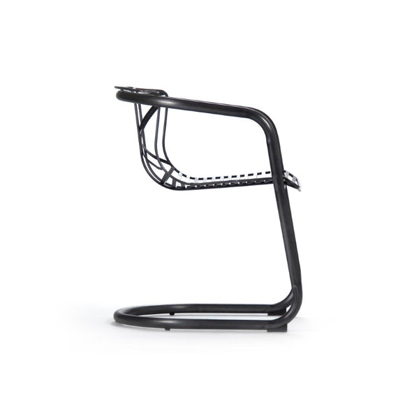 Zentique Finn Dining Chair – Sleek Minimalist Iron Frame, Ergonomic Comfort, Durable Powder-Coated Finish for Modern Homes PF7133