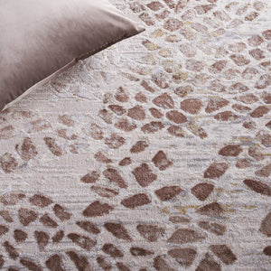 Safavieh Palma Abstract Low Pile Area Rug in Warm Neutral Tones for Entryways and Living Rooms PAM308A-2