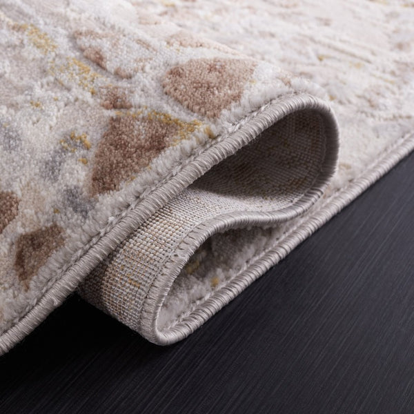 Safavieh Palma Abstract Low Pile Area Rug in Warm Neutral Tones for Entryways and Living Rooms PAM308A-2