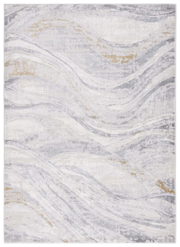 Safavieh Palma Elegant Area Rug - Luxurious Plush Touch And Contemporary Design For Modern Living Spaces Beige ,Light Grey 75% Polypropylene 25% Polyester Pam310a-5sq