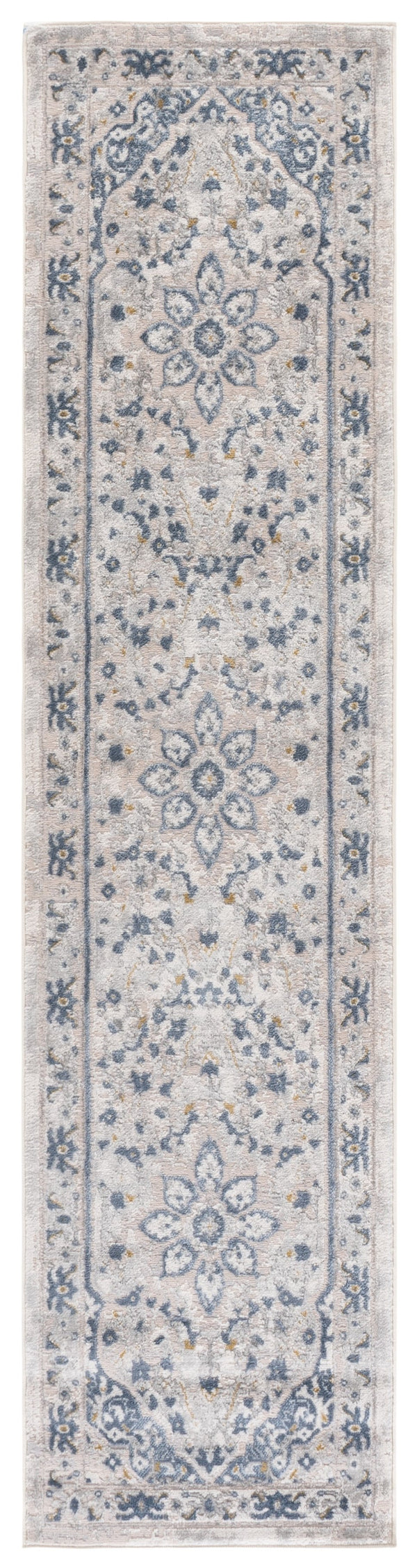 Safavieh Palma Light Grey & Blue Oriental Accent Rug 2'2"X3'9" — Turkish Power-Loomed, Soft Stain-Resistant Blend PAM314F-2