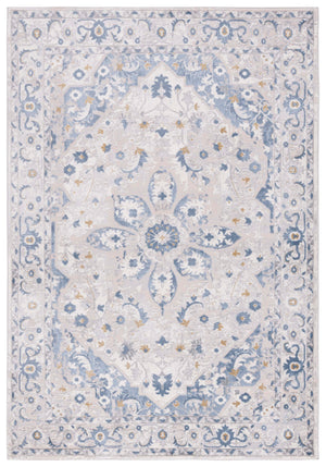 Safavieh Palma Luxurious Turkish Area Rug With Elegant Medallion Design For Sophisticated Home Decor Light Grey ,Blue 75% Polypropylene 25% Polyester Pam314f-10