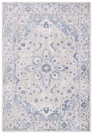 Safavieh Palma Light Grey & Blue Oriental Accent Rug 2'2"X3'9" — Turkish Power-Loomed, Soft Stain-Resistant Blend PAM314F-2