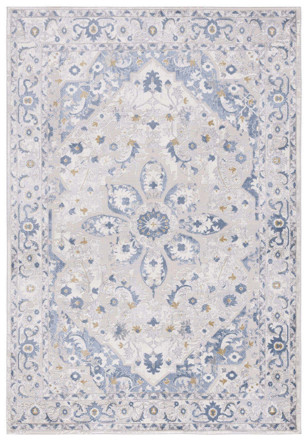 Safavieh Palma Light Grey & Blue Oriental Accent Rug 2'2"X3'9" — Turkish Power-Loomed, Soft Stain-Resistant Blend PAM314F-2