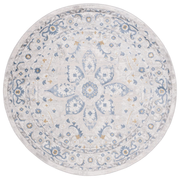 Safavieh Palma Light Grey & Blue Oriental Accent Rug 2'2"X3'9" — Turkish Power-Loomed, Soft Stain-Resistant Blend PAM314F-2