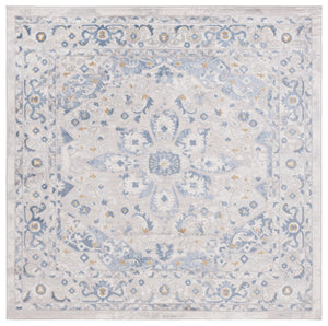 Safavieh Palma Luxurious Turkish Area Rug With Elegant Medallion Design For Sophisticated Home Decor Light Grey ,Blue 75% Polypropylene 25% Polyester Pam314f-10