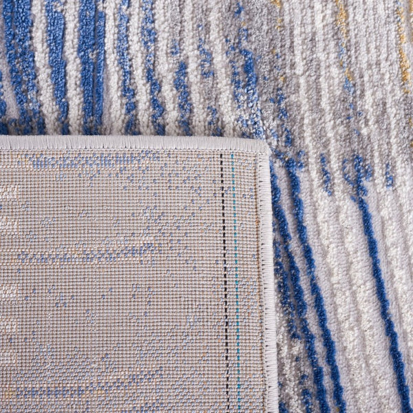Safavieh Palma Power Loomed Abstract Accent Rug Turkish Polypropylene Blend for Entryways Beige / Blue PAM316A-2