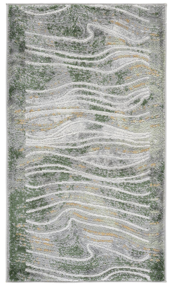 Safavieh Palma Power Loomed Abstract Accent Rug Turkish Polypropylene Blend for Entryways Beige / Green PAM316B-2
