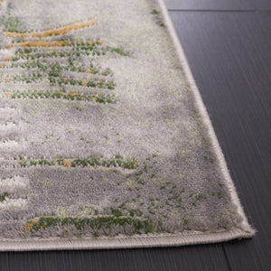 Safavieh Palma Power Loomed Abstract Accent Rug Turkish Polypropylene Blend for Entryways Beige / Green PAM316B-2