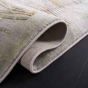 Safavieh Palma Power Loomed Abstract Accent Rug Turkish Polypropylene Blend for Entryways Beige / Green PAM316B-2