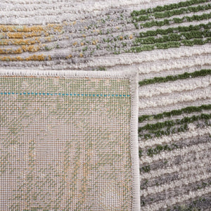 Safavieh Palma Power Loomed Abstract Accent Rug Turkish Polypropylene Blend for Entryways Beige / Green PAM316B-2