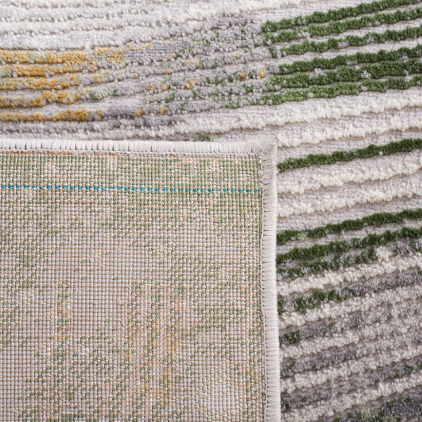 Safavieh Palma Power Loomed Abstract Accent Rug Turkish Polypropylene Blend for Entryways Beige / Green PAM316B-2