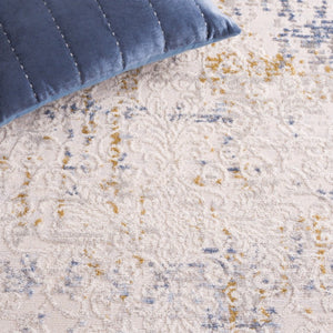 Safavieh Palma Oriental Power Loomed Accent Rug in Soft Beige and Blue Transitional Style PAM322A-2