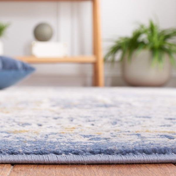 Safavieh Palma Oriental Power Loomed Accent Rug in Soft Beige and Blue Transitional Style PAM322A-2