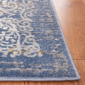 Safavieh Palma Oriental Power Loomed Accent Rug in Soft Beige and Blue Transitional Style PAM322A-2