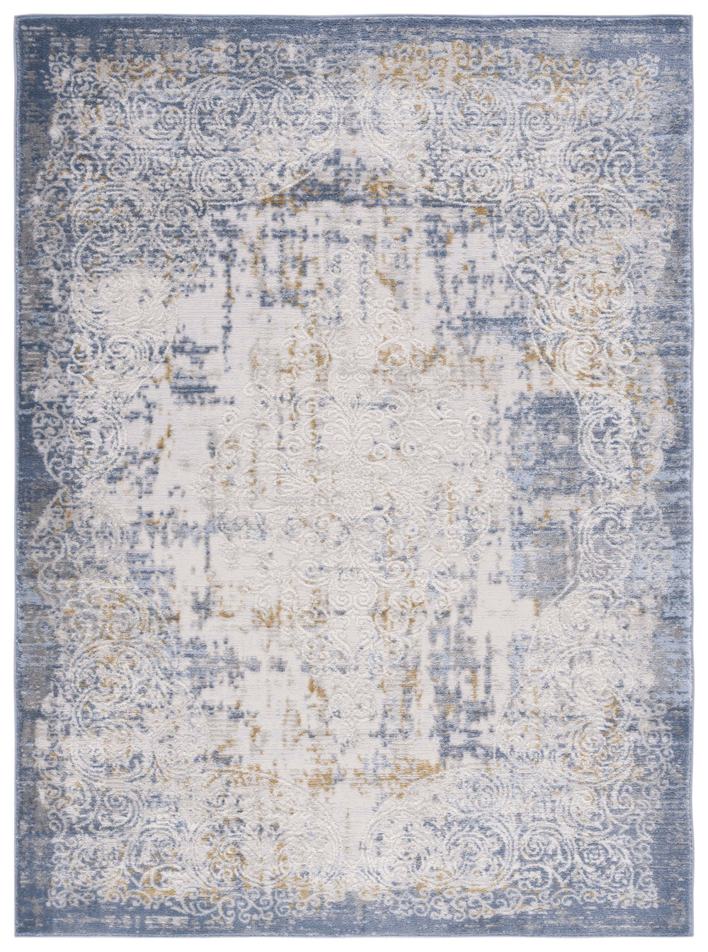 Safavieh Palma Elegant Vintage-inspired Area Rug In Soothing Beige And Blue Hues For Timeless Home Style Beige ,Blue 75% Polypropylene 25% Polyester Pam322a-25