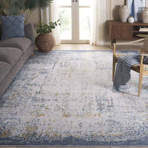 Safavieh Palma Elegant Vintage-inspired Area Rug In Soothing Beige And Blue Hues For Timeless Home Style Beige ,Blue 75% Polypropylene 25% Polyester Pam322a-25