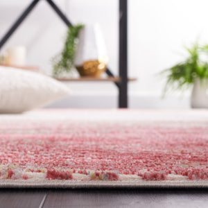 Safavieh Palma Abstract Power Loomed Accent Rug in Grey and Red for Modern Interiors PAM324F-2