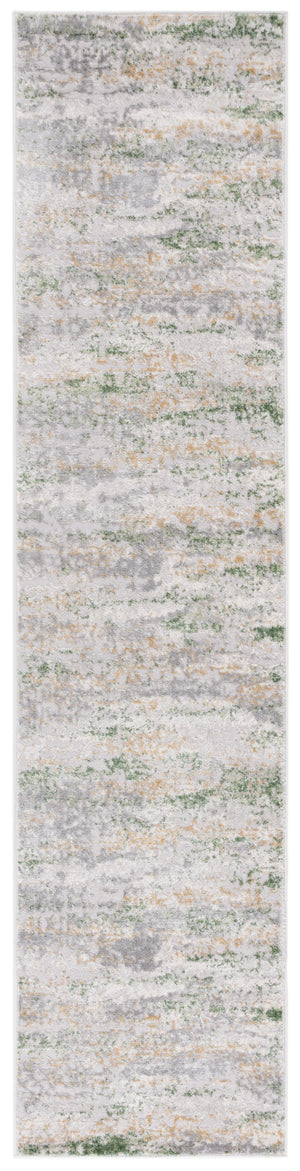 Safavieh Palma Elegant Floral Power Loom Runner - Luxurious Turkish Craftsmanship For Hallways & Entryways Beige ,Green 75% Polypropylene 25% Polyester Pam326a-3