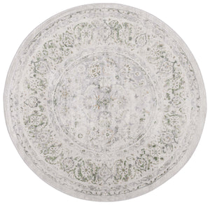 Safavieh Palma Luxurious Round Area Rug - Elegant Turkish Design In Subtle Beige And Green For Timeless Style Beige ,Green 75% Polypropylene 25% Polyester Pam326a-5sq