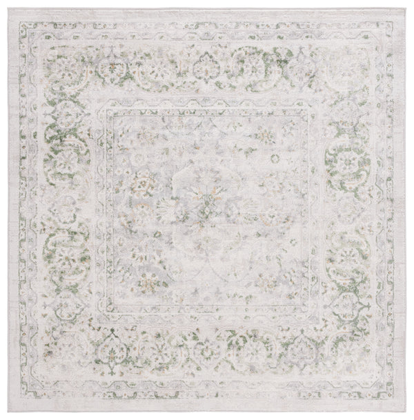 Safavieh Palma Elegant Floral Power Loom Runner - Luxurious Turkish Craftsmanship For Hallways & Entryways Beige ,Green 75% Polypropylene 25% Polyester Pam326a-3