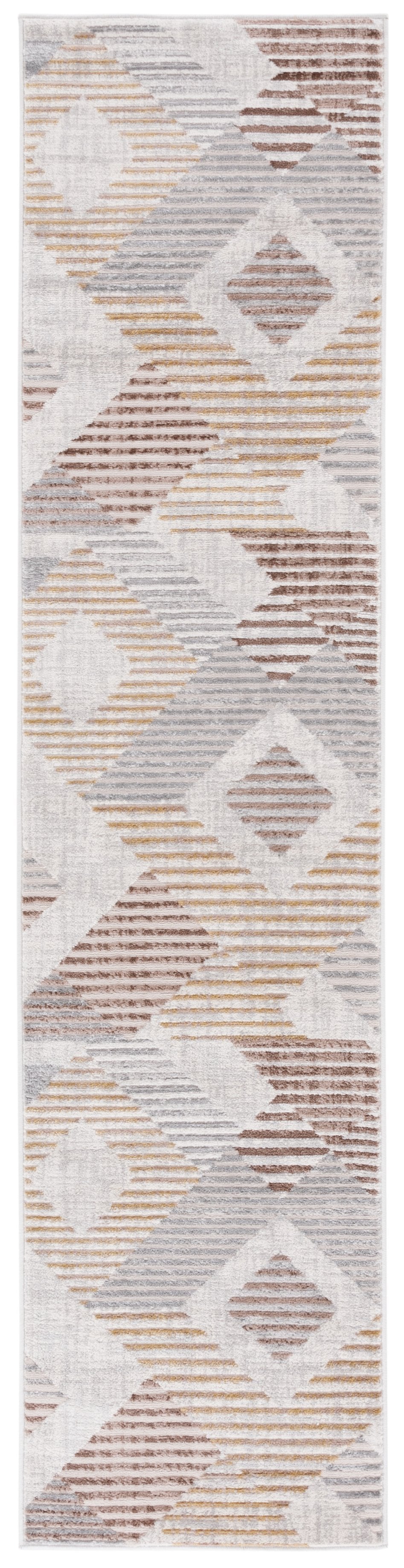 Safavieh Palma Contemporary Geometric Area Rug In Beige And Light Grey — Durable Power‑Loomed Comfort For Entryways 2'-2" x 3'-9" PAM328A-2