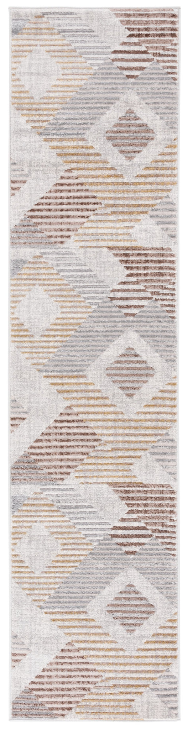 Safavieh Palma Contemporary Geometric Area Rug In Beige And Light Grey — Durable Power‑Loomed Comfort For Entryways 2'-2" x 3'-9" PAM328A-2