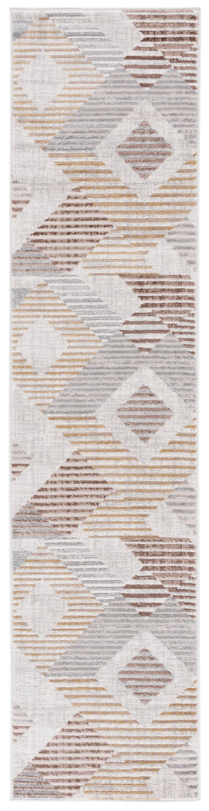 Safavieh Palma Modern Low-Profile Area Rug In Neutral Beige & Light Grey — Durable Power-Loomed Turkish Design 6'-7" x 9'-2" PAM328A-6