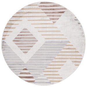 Safavieh Palma Contemporary Geometric Area Rug In Beige And Light Grey — Durable Power‑Loomed Comfort For Entryways 2'-2" x 3'-9" PAM328A-2