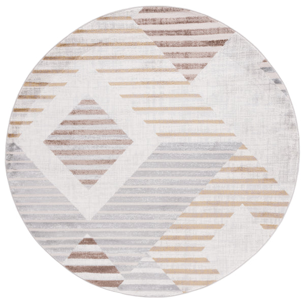 Safavieh Palma Contemporary Area Rug - Elegant Geometric Design For Stylish Home Decor And Comfort Beige ,Light Grey 75% Polypropylene 25% Polyester Pam328a-1115