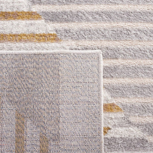Safavieh Palma Geometric Diamond Stripe Area Rug Power Loomed Polypropylene Neutral Living Room PAM328A-8SQ