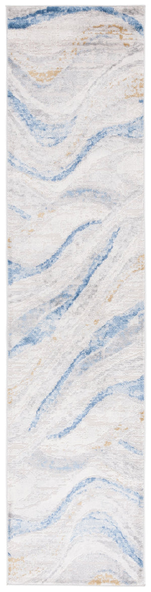 Safavieh Palma Elegant Area Rug - Ocean Wave Inspired Design In Soft Beige And Light Blue, Made In Turkey Beige ,Light Blue 75% Polypropylene 25% Polyester Pam334a-6