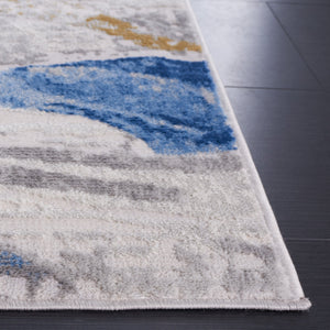 Safavieh Palma Elegant Area Rug - Ocean Wave Inspired Design In Soft Beige And Light Blue, Made In Turkey Beige ,Light Blue 75% Polypropylene 25% Polyester Pam334a-6