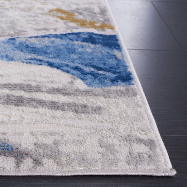 Safavieh Palma Elegant Area Rug - Ocean Wave Inspired Design In Soft Beige And Light Blue, Made In Turkey Beige ,Light Blue 75% Polypropylene 25% Polyester Pam334a-6