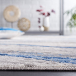 Safavieh Palma Elegant Area Rug - Ocean Wave Inspired Design In Soft Beige And Light Blue, Made In Turkey Beige ,Light Blue 75% Polypropylene 25% Polyester Pam334a-6