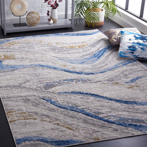 Safavieh Palma 334 Power Loomed  Rug Beige / Light Blue PAM334A-2