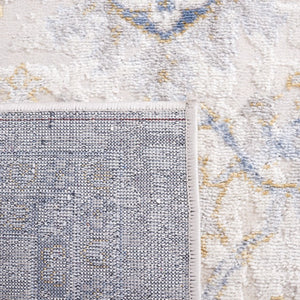 Safavieh Palma Traditional Area Rug in Polypropylene Blend for Living and Dining Rooms Beige / L. Blue 2'-2" x 11'-0" PAM336A-211