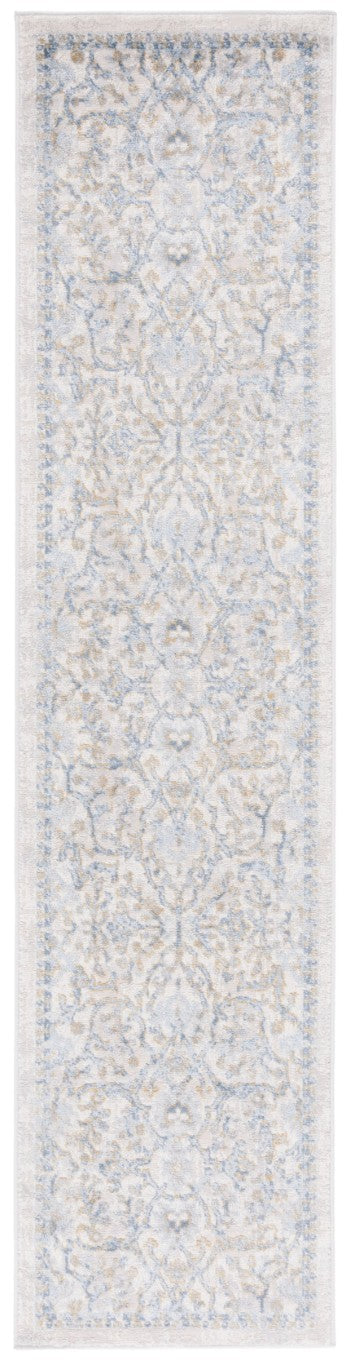Safavieh Palma Traditional Area Rug in Polypropylene Blend for Living and Dining Rooms Beige / L. Blue 2'-2" x 11'-0" PAM336A-211