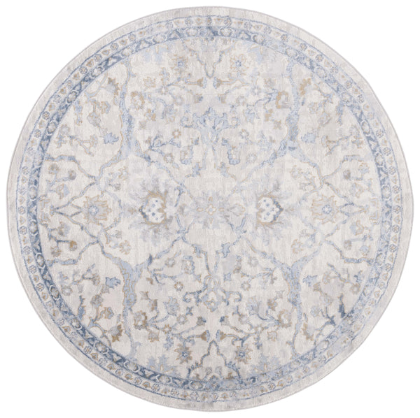 Safavieh Palma Elegant Square Area Rug – Luxurious Softness, Timeless Design, Perfect For Modern Interiors Beige ,Light Blue 75% Polypropylene 25% Polyester Pam336a-3r