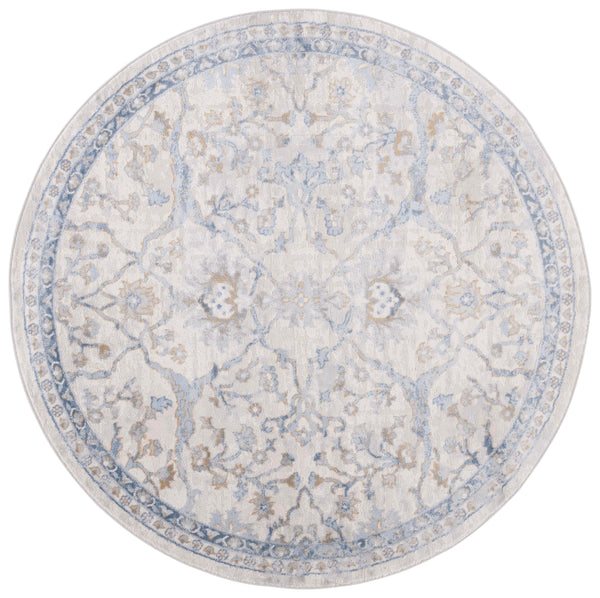 Safavieh Palma Area Rug - Timeless Elegance With Ornate Floral Patterns For Home Or Office Décor Enhancement Beige ,Light Blue 75% Polypropylene 25% Polyester Pam336a-27