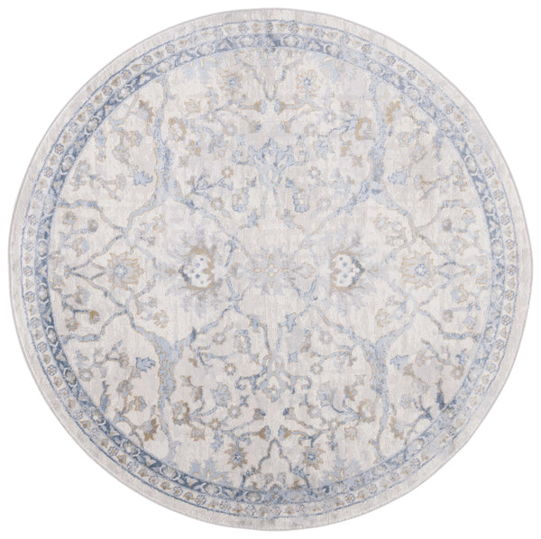 Safavieh Palma Round 10Ft Rug Beige & Light Blue – Low-Profile Power-Loomed Turkish Accent Rug, Durable Elegance PAM336A-10R
